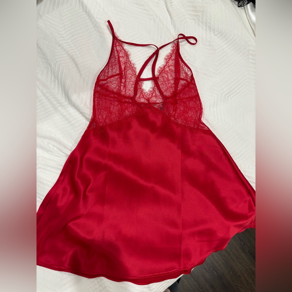 Victoria's Secret Scarlet Lace Chemise